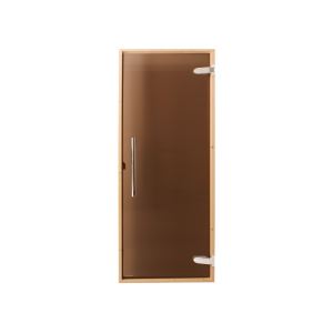 Vrata za saunu Nero - kanadski Hemlock 1860x670 braon staklo 8mm